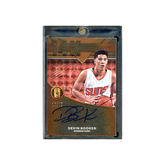 Devin Booker 2016-17 Panini Gold Standard Basketball 14k Rookie Auto /49