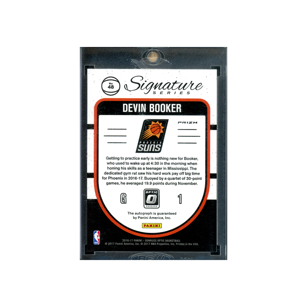 Devin Booker 2016-17 Panini Donruss Optic Basketball Signature Series Auto