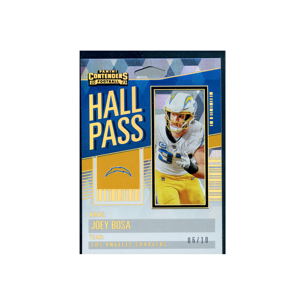 Joey Bosa 2023 Panini Contenders Football Hall Pass Gold Ice /10