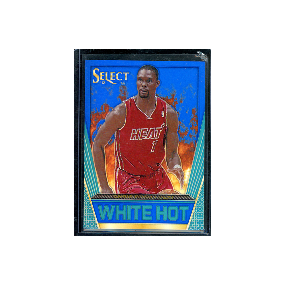 Chris Bosh 2013-14 Panini Select Basketball White Hot Blue Prizm /49