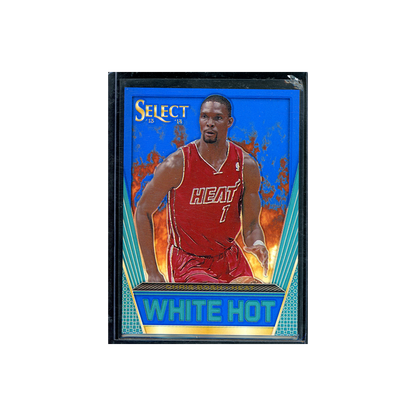 Chris Bosh 2013-14 Panini Select Basketball White Hot Blue Prizm /49