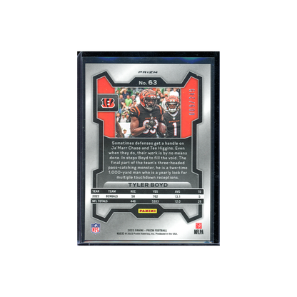 Tyler Boyd 2023 Panini Prizm Football Orange /249