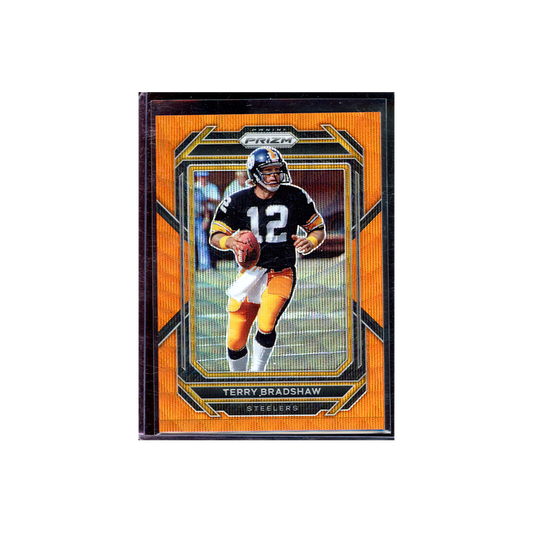 Terry Bradshow 2022 Panini Prizm Football Orange Wave Prizm /60