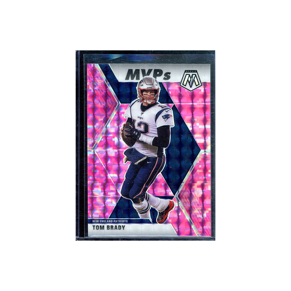 Tom Brady 2020 Panini Mosaic Football Pink Camo MVPs