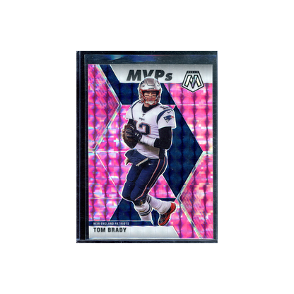 Tom Brady 2020 Panini Mosaic Football Pink Camo MVPs