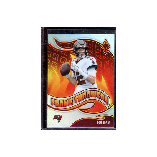 Tom Brady 2021 Panini Phoenix Football Flamer Throwers Silver