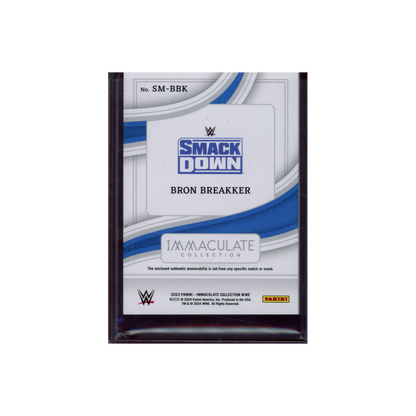 Bron Breakker 2023 Panini Immaculate Collection WWE Superstar Swatches Patch Gold /10