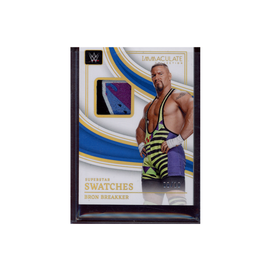 Bron Breakker 2023 Panini Immaculate Collection WWE Superstar Swatches Patch Gold /10