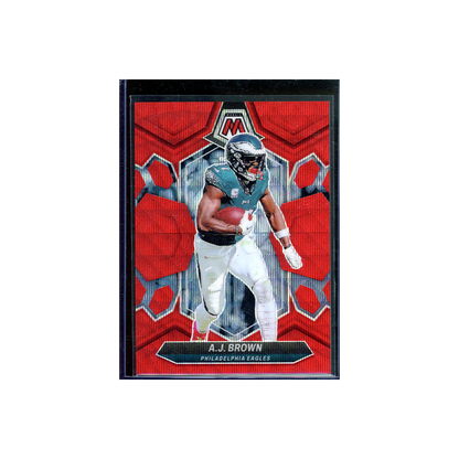 AJ Brown 2024 Panini Mosaic Football Red Wave /9