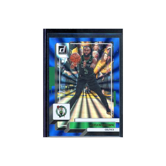 Jaylen Brown 2022-23 Panini Donruss Basketball Blue Laser /49