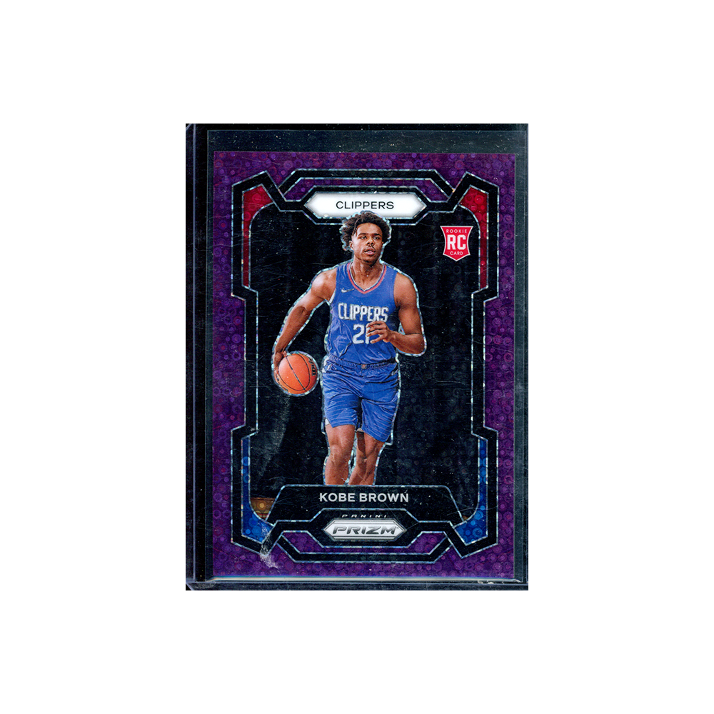 Kobe Brown 2023-24 Panini Prizm Basketball Purple Fast Break Prizm Rookie /75