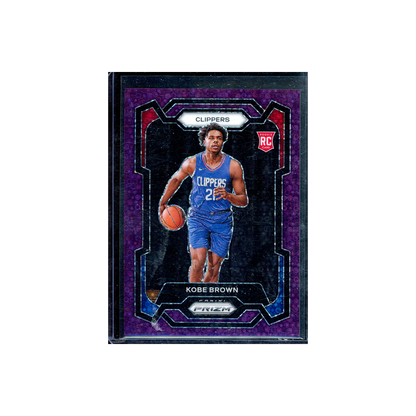 Kobe Brown 2023-24 Panini Prizm Basketball Purple Fast Break Prizm Rookie /75