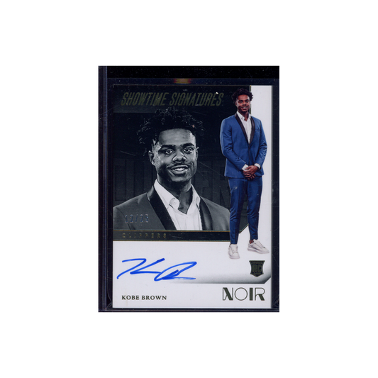 Kobe Brown 2023-24 Panini Noir Basketball Rookie Showtime Signatures /25