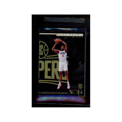 Kobe Brown 2023-24 Panini Noir Basketball Rookie /5