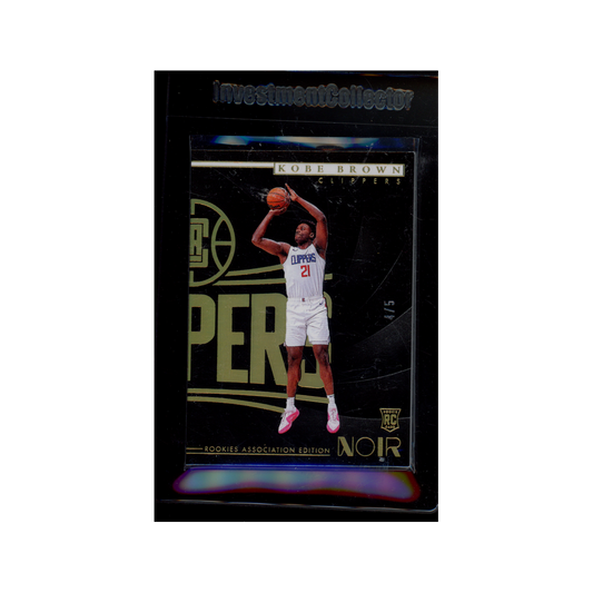 Kobe Brown 2023-24 Panini Noir Basketball Rookie /5