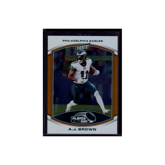 AJ Brown 2023 Panini Player of the Day Football Orange /199