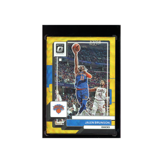 Jalen Brunson 2022-23 Panini Donruss Optic Basketball Gold Wave /10