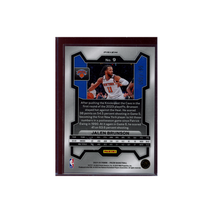 Jalen Brunson 2023-24 Panini Prizm Basketball Blue /199