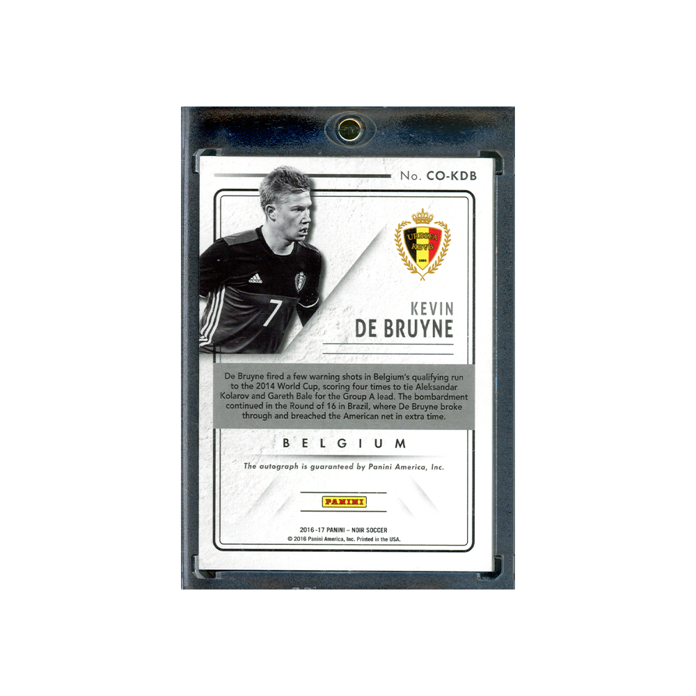 Kevin De Bruyne 2016-17 Panini Noir Soccer Country Signatures Auto /99