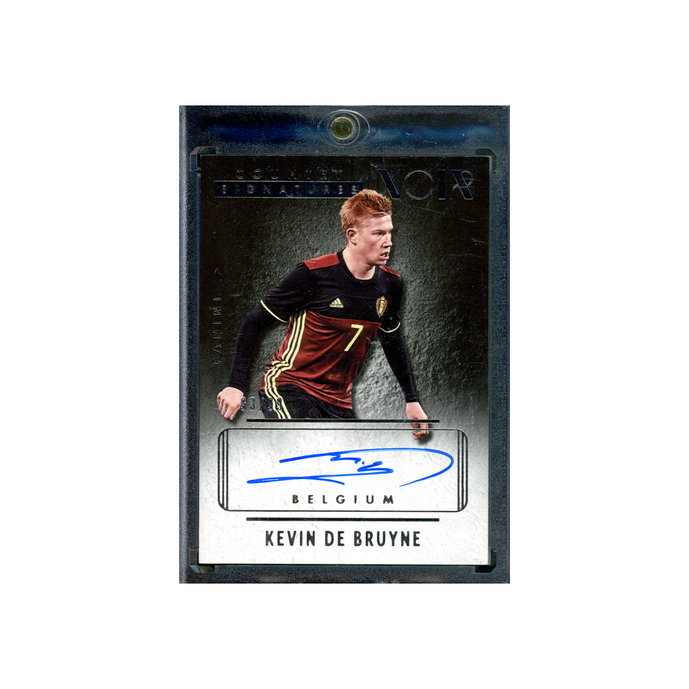 Kevin De Bruyne 2016-17 Panini Noir Soccer Country Signatures Auto /99