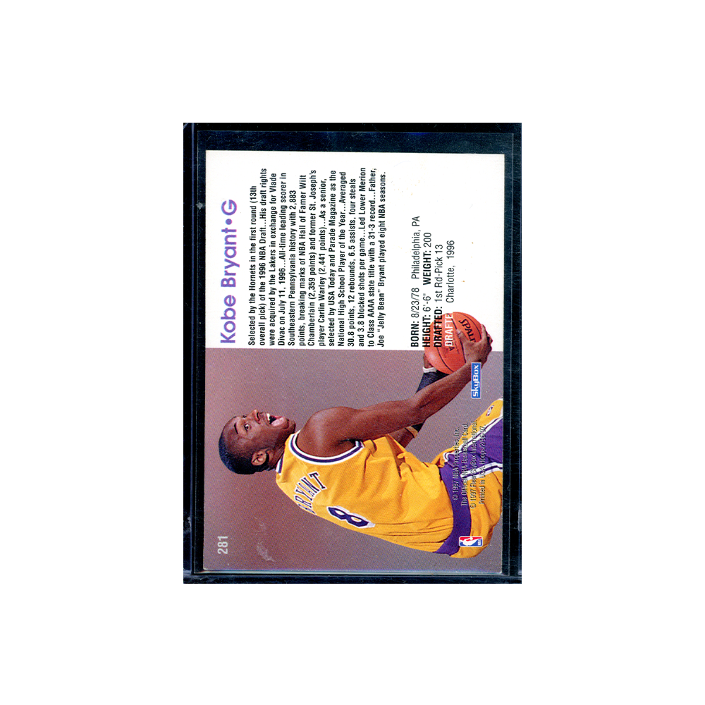 Kobe Bryant 1996-97 Skybox Rookie