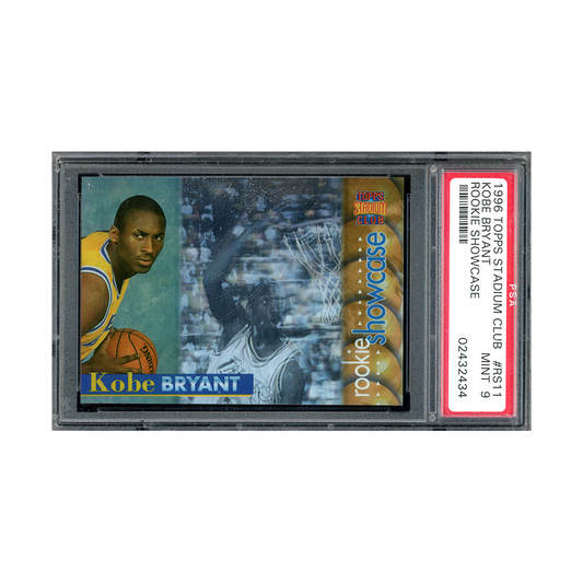 Kobe Bryant 1996 Topps Stadium Club Rookie Showcase PSA 9