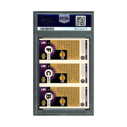 Bryant Campbell Fisher 1996 Collectors Choice Gold Mini Lakers Team Rookie PSA 9