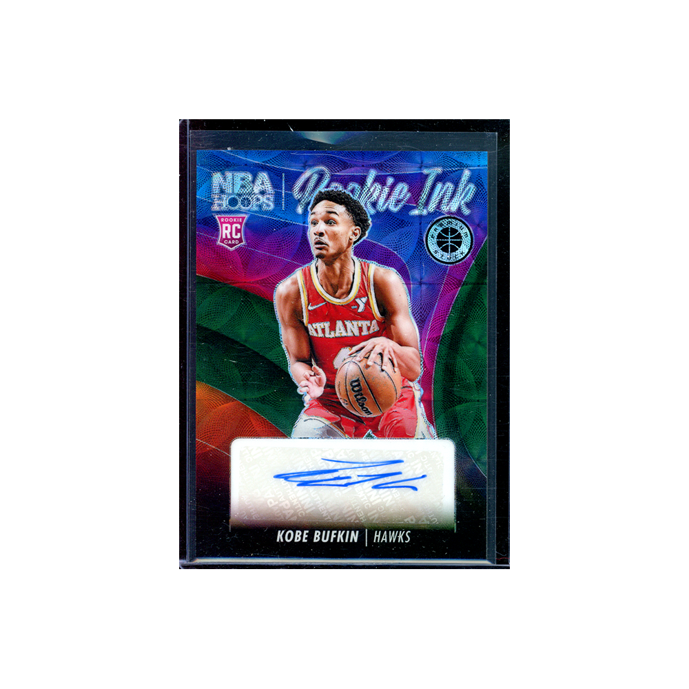 Kobe Bufkin 2023-24 Panini Premium Stock Basketball Rookie Ink Auto Green Scope /8