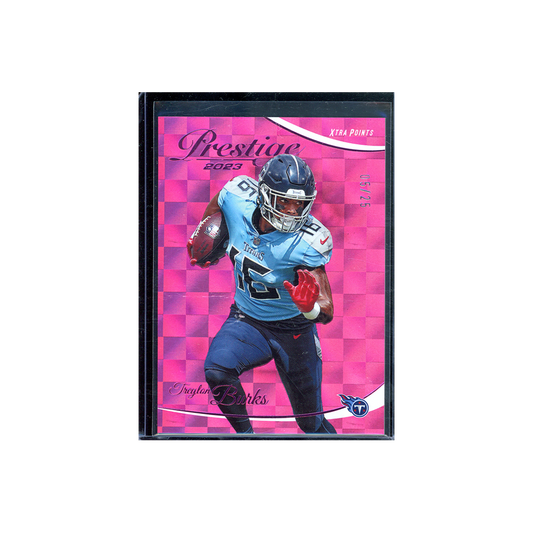 Treylon Burks 2023 Panini Prestige Football Rookie Pink /25