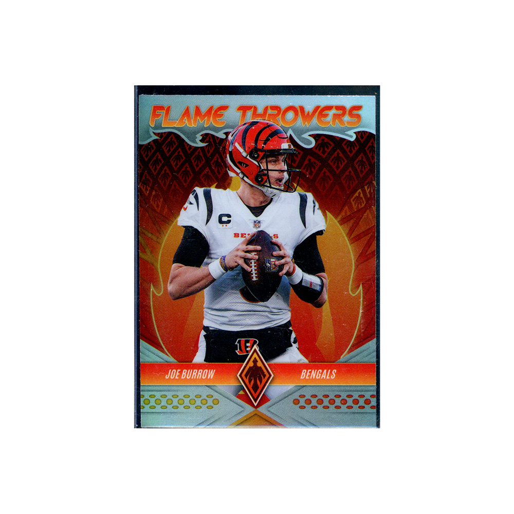 Joe Burrow 2022 Panini Phoenix Football Flame Throwers Silver