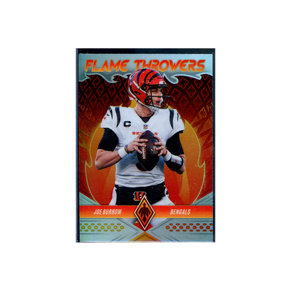 Joe Burrow 2022 Panini Phoenix Football Flame Throwers Silver