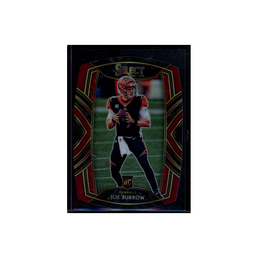 Joe Burrow 2020 Panini Select Football Rookie Red Die-Cut