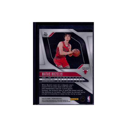 Matas Buzelis 2024-25 Panini Prizm Basketball Rookie Base #252