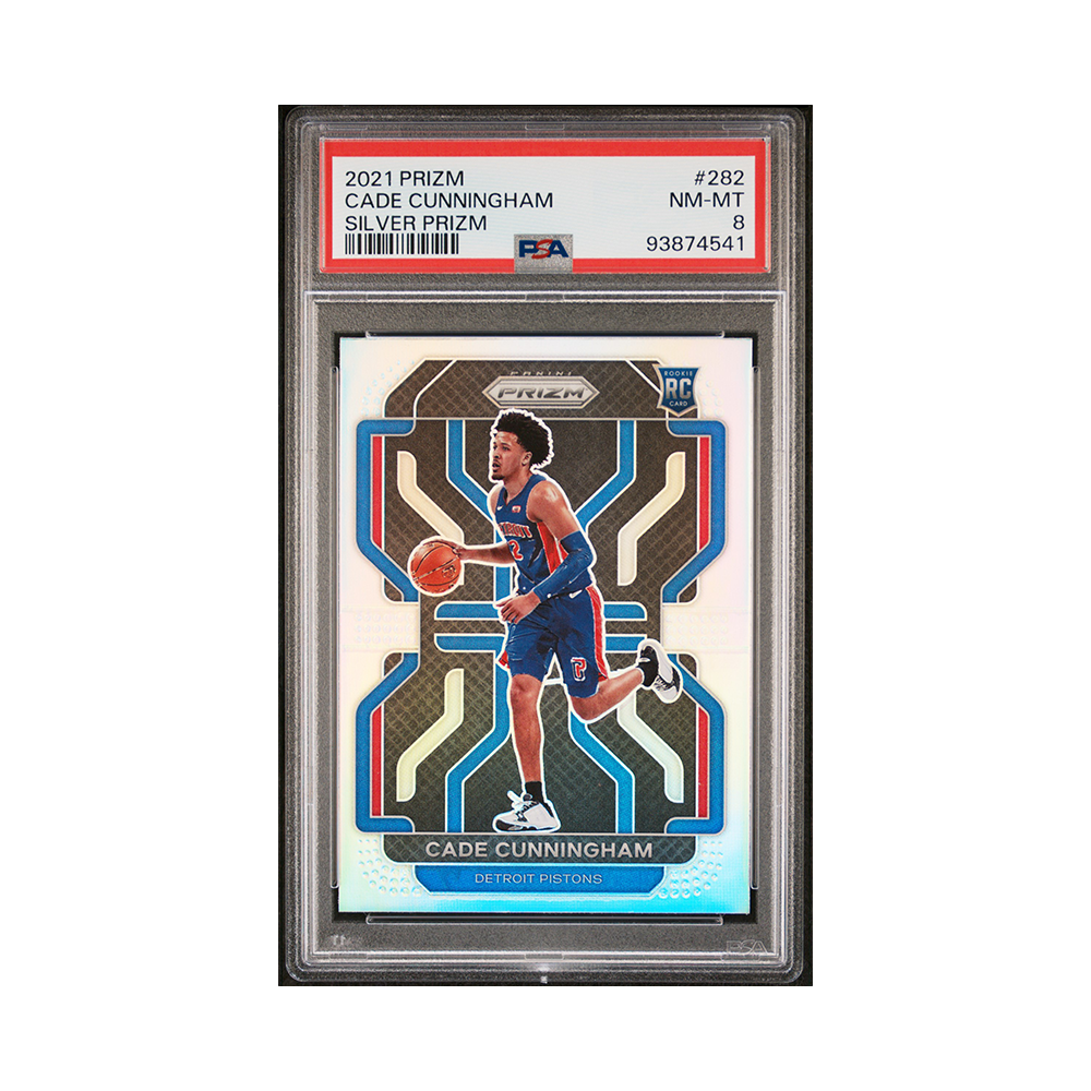 Cade Cunningham 2021 Panini Prizm Basketball Silver Prizm Rookie PSA 8