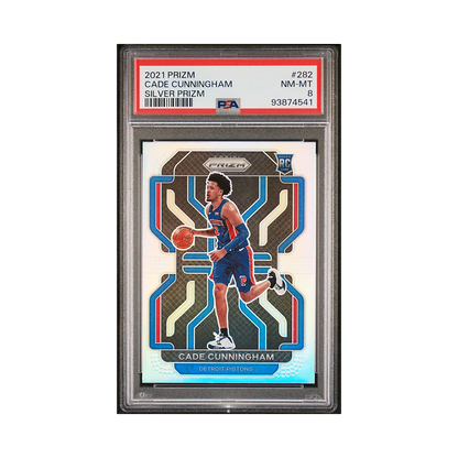 Cade Cunningham 2021 Panini Prizm Basketball Silver Prizm Rookie PSA 8