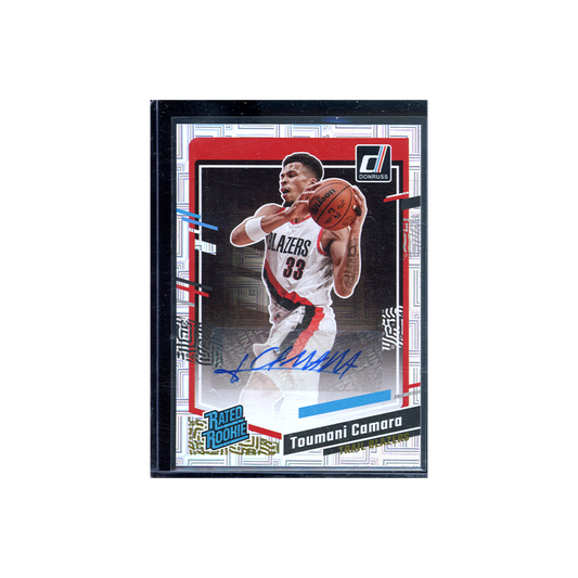 Toumani Camara 2023-24 Panini Donruss Basketball Rated Rookie Auto Choice