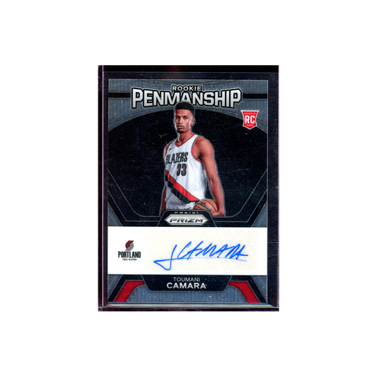 Toumani Camara 2023-24 Panini Prizm Basketball Rookie Penmanship Auto