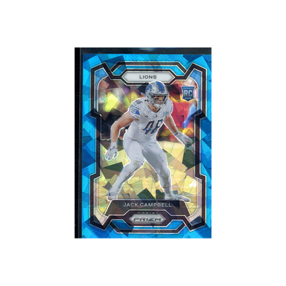 Jack Campbell 2023 Panini Prizm Football Blue Ice Prizm Rookie /99