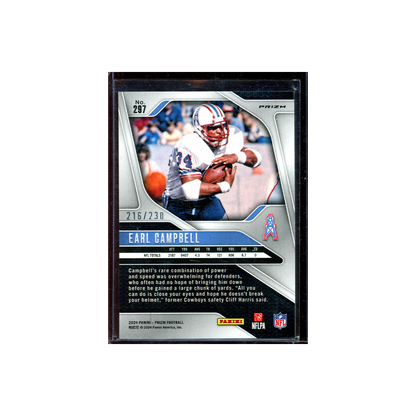 Earl Campbell 2024 Panini Prizm Football Blue Wave /230