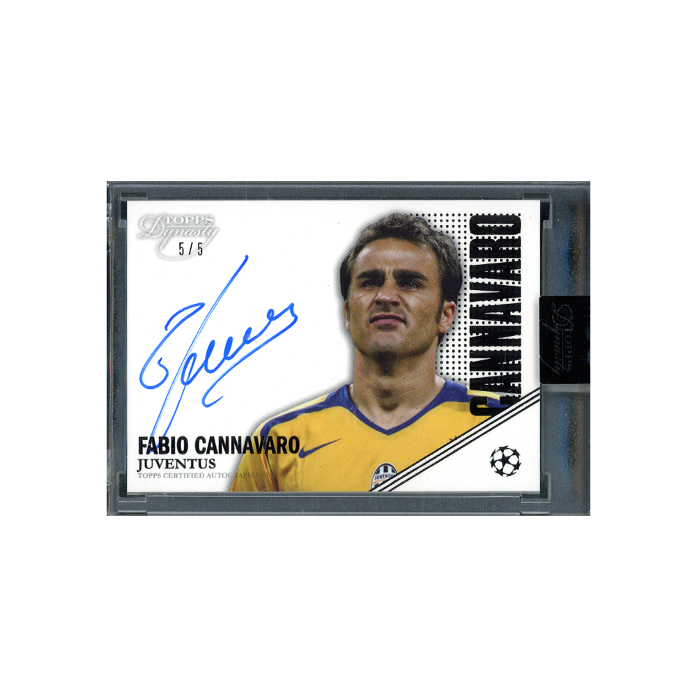 Fabio Cannavaro 2022-23 Topps Dynasty UCL Patch Auto /5