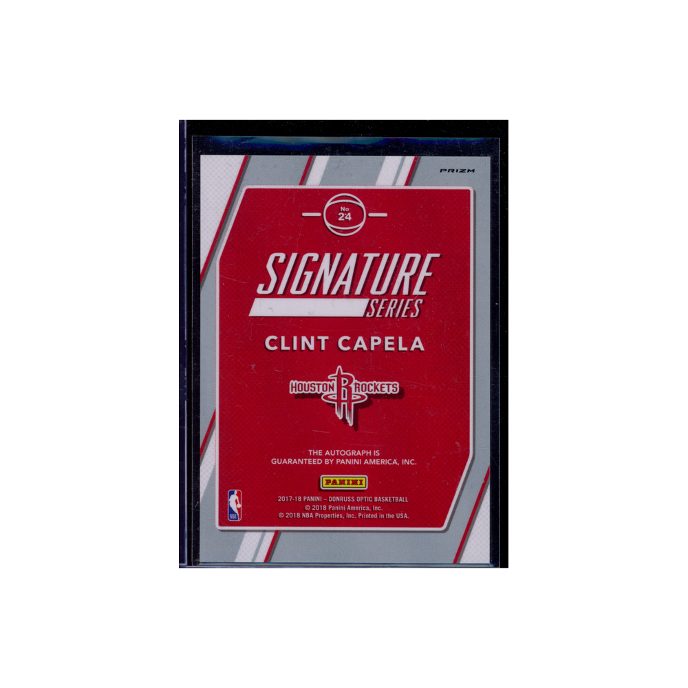 Clint Capela 2017-18 Panini Conruss Optic Basketball Signature Series Auto