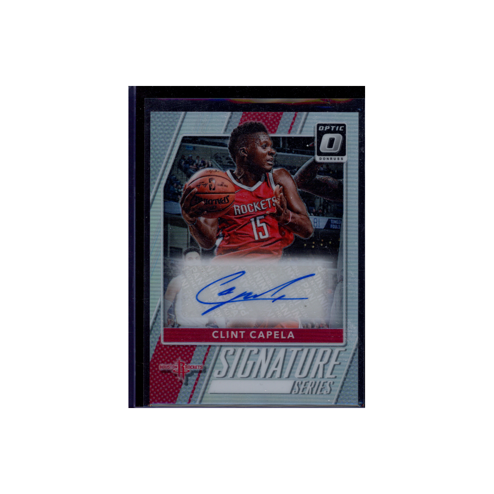 Clint Capela 2017-18 Panini Conruss Optic Basketball Signature Series Auto