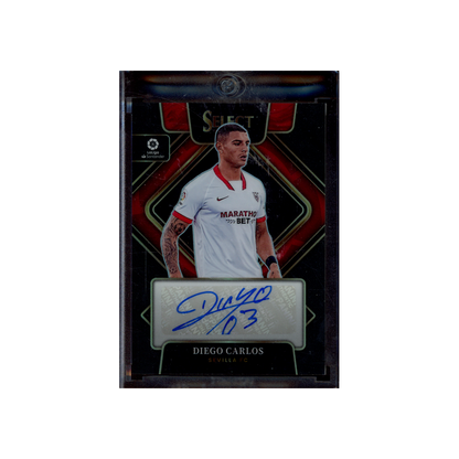 Diego Carlos 2022-23 Panini Select La Liga Soccer Auto Black 1/1