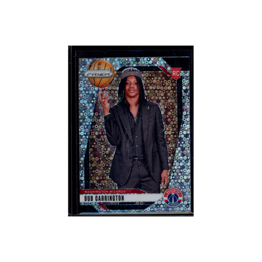 Bub Carrington 2024-25 Panini Prizm Basketball Rookie Fast Break Variation
