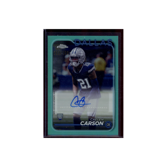 Caelen Carson 2024 Topps Chrome Football Rookie Auto /199