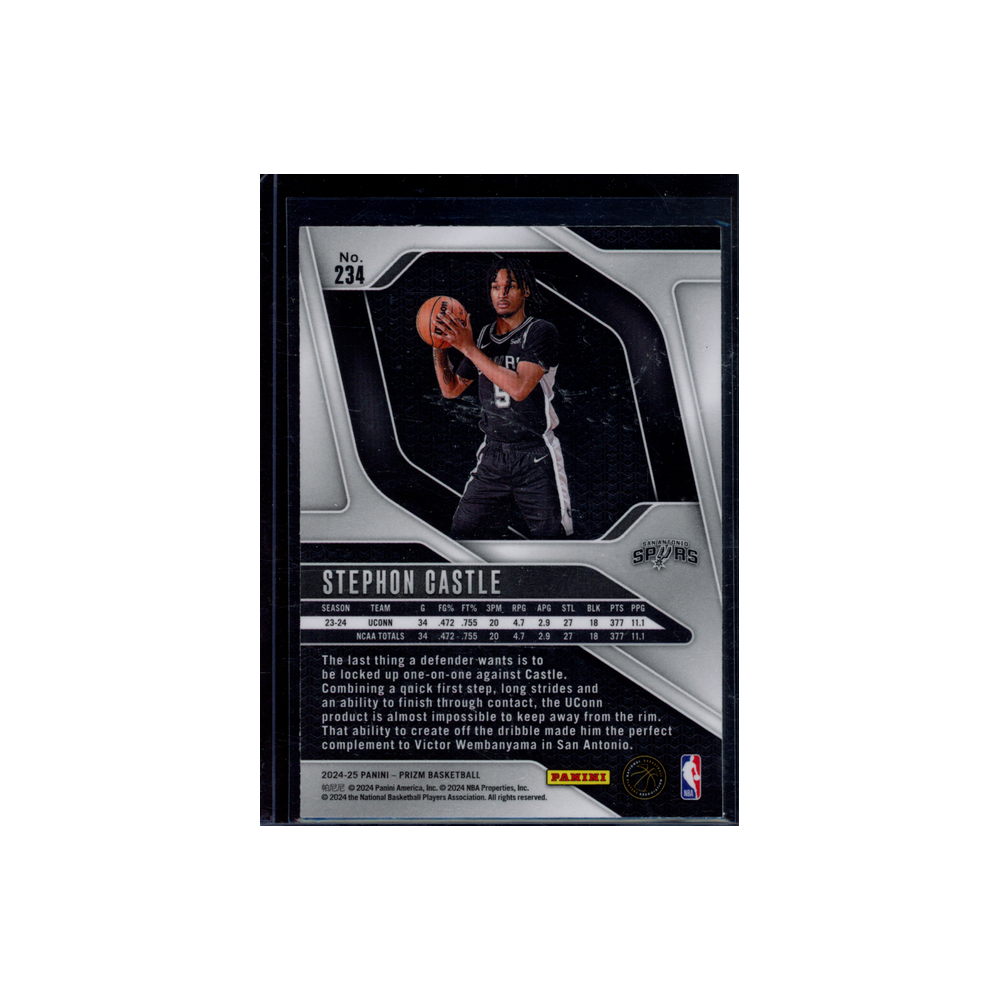 Stephon Castle 2024-25 Panini Prizm Basketball Rookie #234