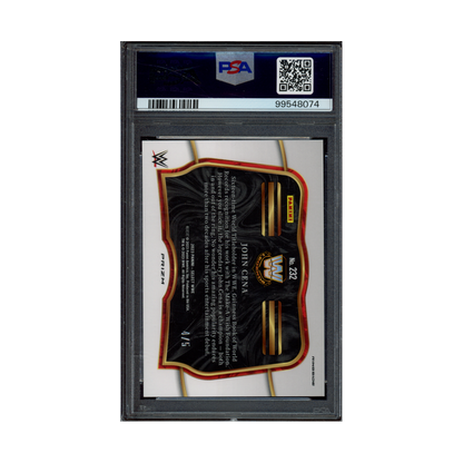 John Cena 2023 Panini Select WWE Green Prizm Ringside /5 PSA 10