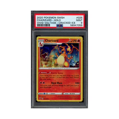 Charizard Holo Vivid Voltage Cracked Ice 2020 Pokemon Swish PSA 9