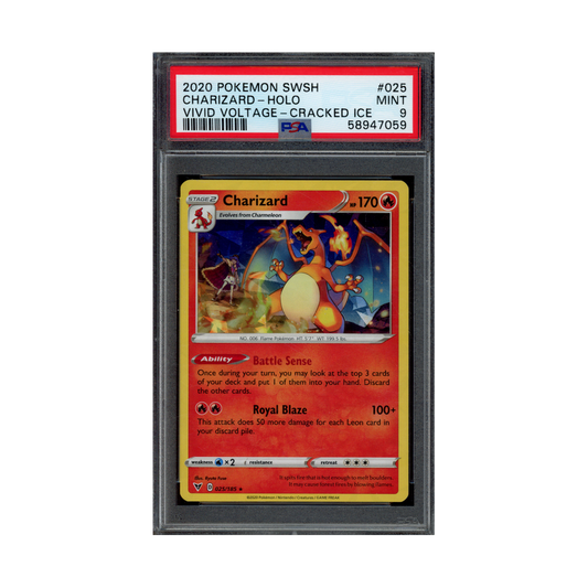 Charizard Holo Vivid Voltage Cracked Ice 2020 Pokemon Swish PSA 9