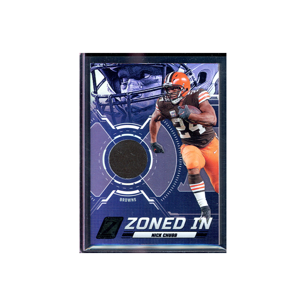 Nick Chubb 2023 Panini Zenith Football Zoned In Patch